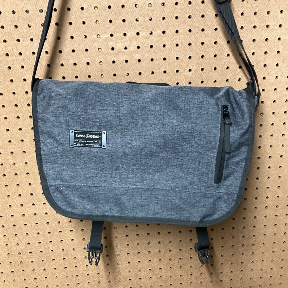 Grey messenger bag
